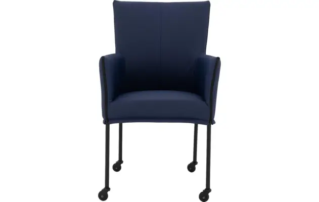 Goossens eetkamerstoel funk blauw leer - 8227236-03 2